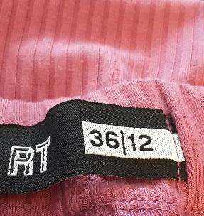 Pink MRP Polyester Spandex Stretch Skirt Size 36