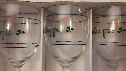 Set of 6 Irish Coffee Glasses Gold Trimmed Luminarc