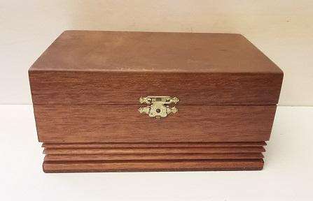 Wooden 2 Division Storage / Trinket / Jewel Box