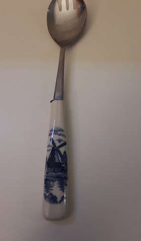 Windmill Holland blue and white Spoon