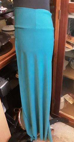 Burnz  Boutique  Wide Leg Stretch Teal Green Pants Label Size Small