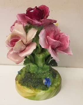 Stafforshire England Porcelain  Flowers  11 cm