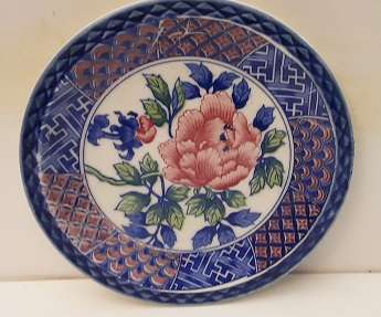 Genuine Imperial Imari Blue and Floral  Plate 15 cm