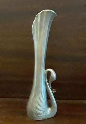 Pewter Vase 18 cm x 6 cm