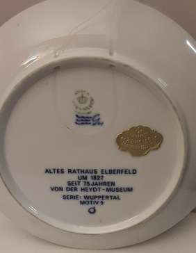 Wuppertal  Kunstgewerbehaus Sticher collectible Plate 18 cm