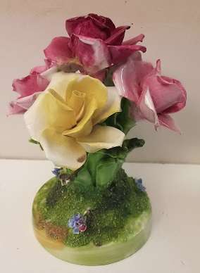 Stafforshire England Porcelain  Flowers  11 cm