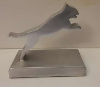 Metal leaping Cat Bottle Opener 10 cm