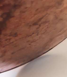 Large Antique Copper Kettle  for Decor only  / Leaks  35 cm x 37 cm