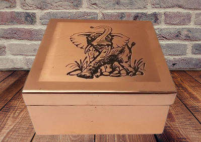 Copper Storage / Trinket Box 11 x 11 x 5 cm