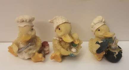 Set of Three Duck Ornaments