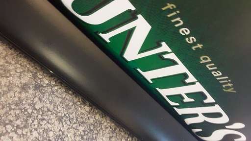 Hunter's Banner Sign 220 cm x 84 cm