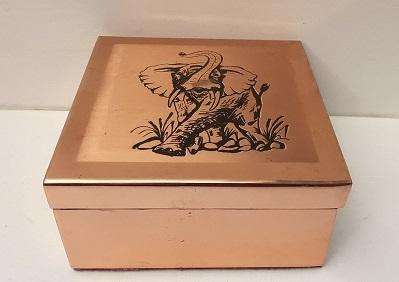 Copper Storage / Trinket Box 11 x 11 x 5 cm