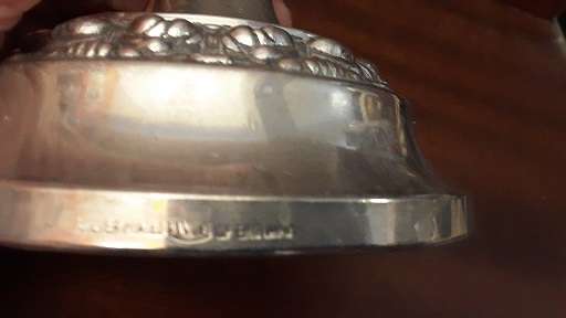 Silver Plated Candlestick Holder 11 cm