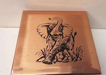 Copper Storage / Trinket Box 11 x 11 x 5 cm