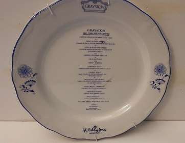 Holiday Inn Grayston New Years Eve Gala Dinner Plate 25 cm