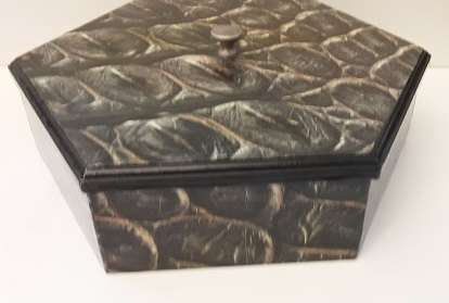 Wooden Jewellery  / Storage Box  21 x 6 cm