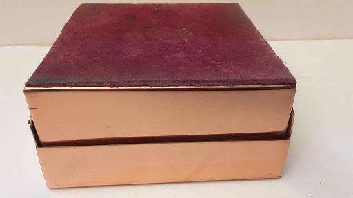 Copper Storage / Trinket Box 11 x 11 x 5 cm
