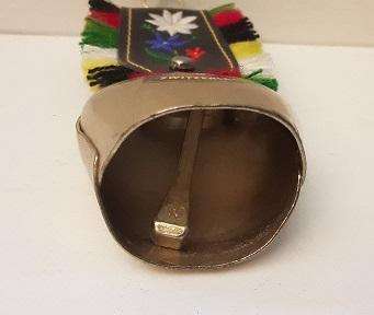 Switzerland  Cow Bell  5 cm  embroidered