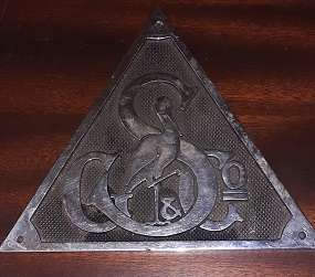 Triangular Metal Sign 11 cm
