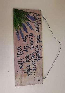 Wood Sign Granny is taking a nap 25 x 10 cm