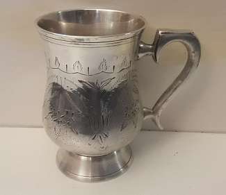 Silver Plate Mug 13 cm x 9 cm