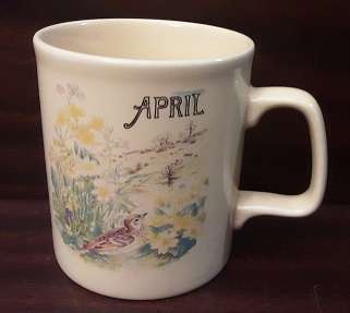 Staffordshire England Mug 9 x 8 cm