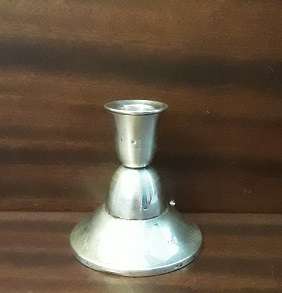 Silver Plated Candlestick Holder 8 cm