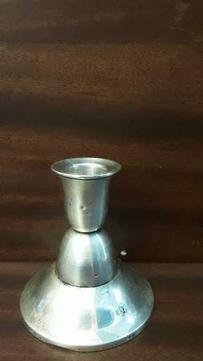 Silver Plated Candlestick Holder 8 cm