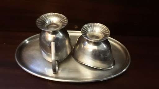 Silver Plate 3 Piece milk jug , sugar basin and tray