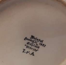 Vintage Bristol  England Vitrite Pitcher Jug