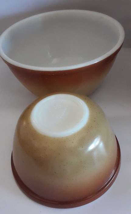 Two A H England Mixing Bowls 18 x 9 cm  /  14 x 7 cm