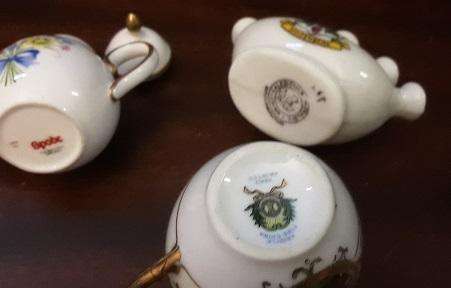 Small Argyle jug , Spode ,  small Teapot and Calenia  holder