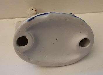 Blue and White Lady and Gent Ornament 14 CM