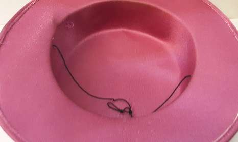 Women's  Pink Hat - head size 18 x 16 cm