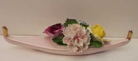 Denton  England Porcelain    Flowers  16 cm x 5 cm