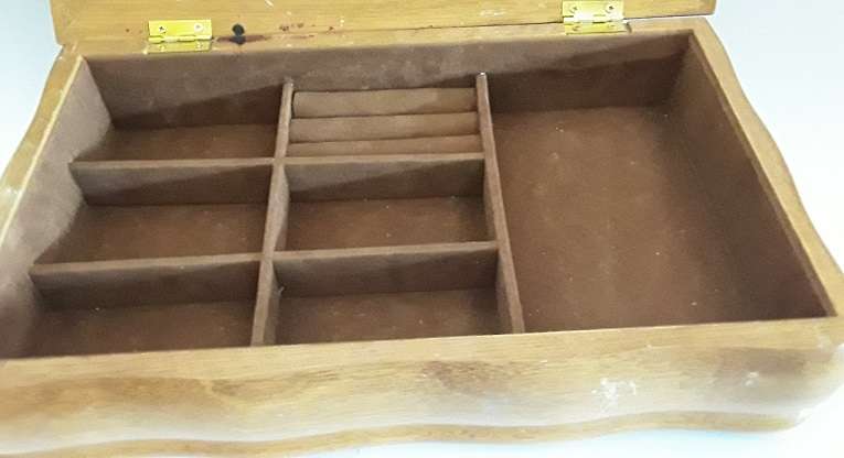 Wooden Jewellery Box  30 cm x 18 cm x 7 cm