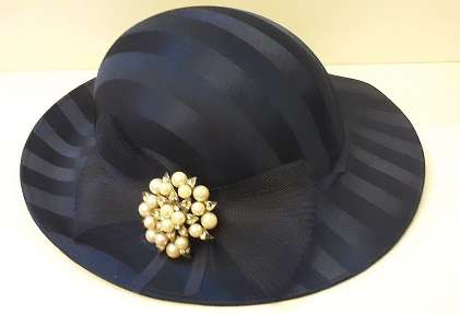 Women's   Hat - Dark Blue 18 x 16 cm