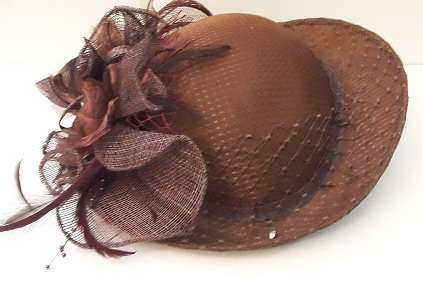 Women's   Hat - Brown 18 x 16 cm