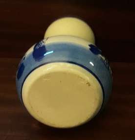Blue and White Windmill Vase 14 cm