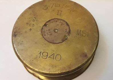 Solid Brass 1940 Bowl 11 x 3 cm made from world war 11 ammunition