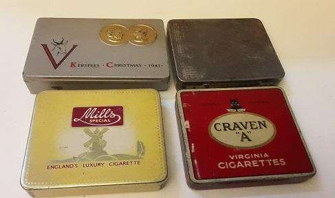 Four Vintage Tins