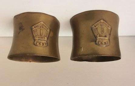 Pair of London  Brass Napkin Rings