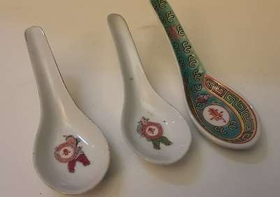 Set of Three Oriental Spoons