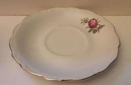 Constantia Bowl 13 cm and Plate 17 cm , Red Rose Pattern