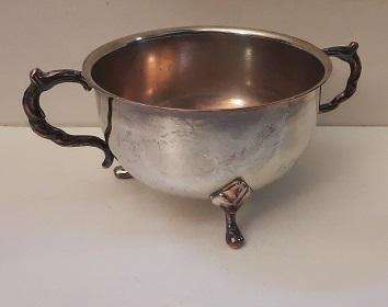 Silver Plated footed Bowl  6 x 10 cm