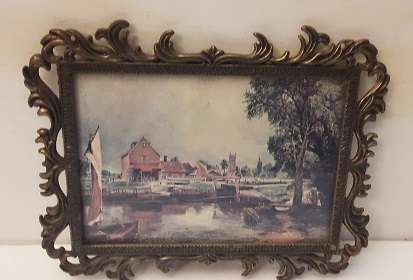 Brass ornate picture Frame Italy 15 x 12 cm
