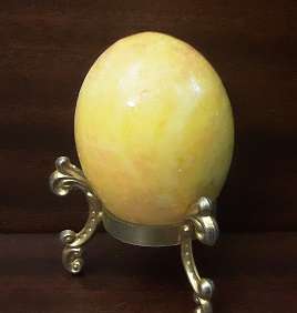 Albaster Egg on Stand