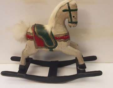 Wooden Rocking Horse  20 x 25 cm