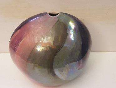 Multi Colour Vase 14 x 15 cm