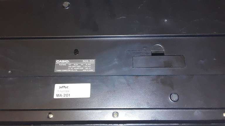 Casio Keyboard Tone Bank MA-201 Stereo